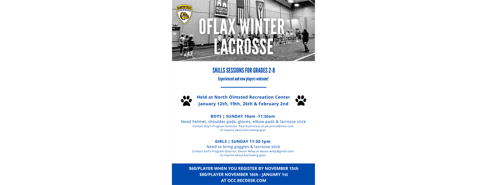 Winter Registration Open